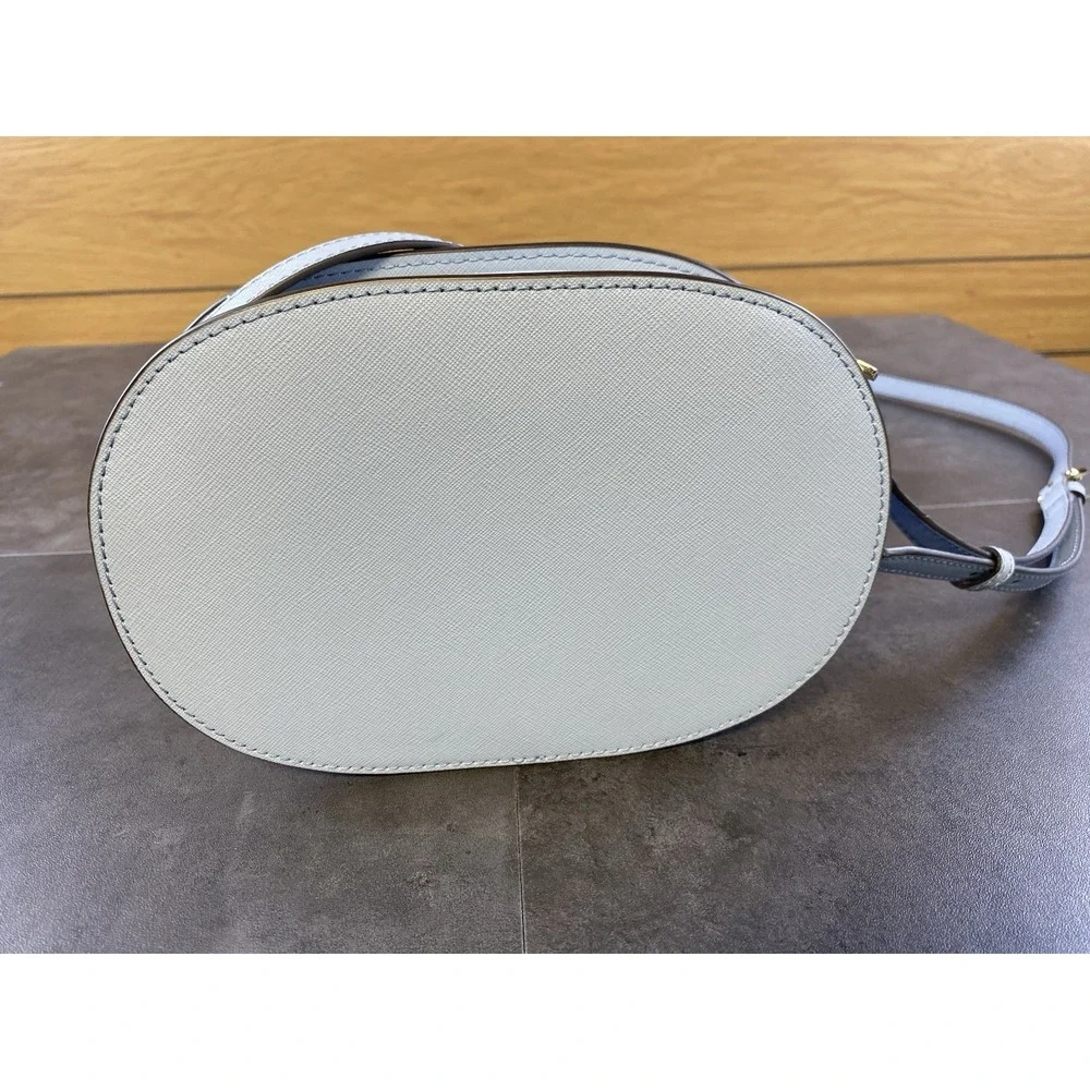 Michael Kors  baby blue Jet Set Oval crossbody bag